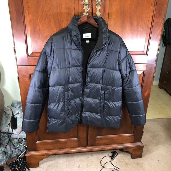 Old Navy Black Puffer Jacket XL Men's Winter Coat - Picture 5 of 16